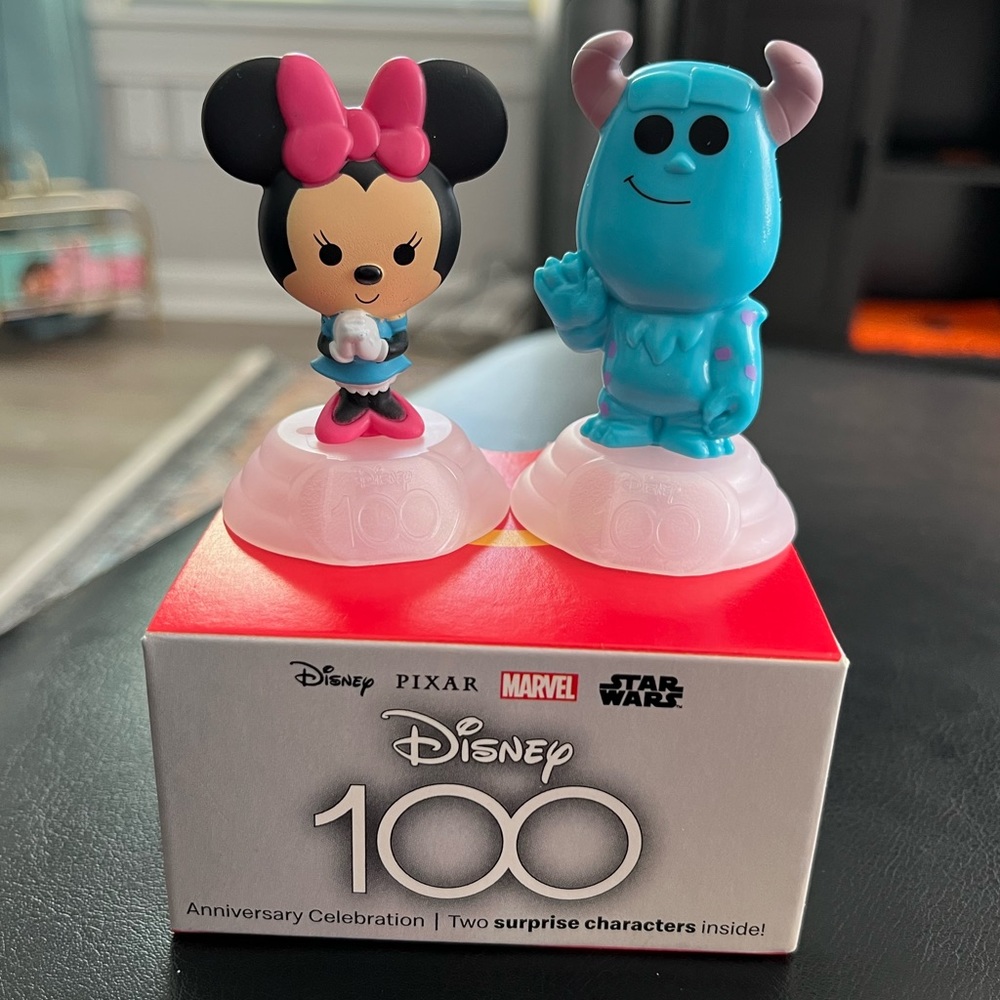 McDonald’s Disney 100 anniversary celebration collectibles Minnie Mouse sully